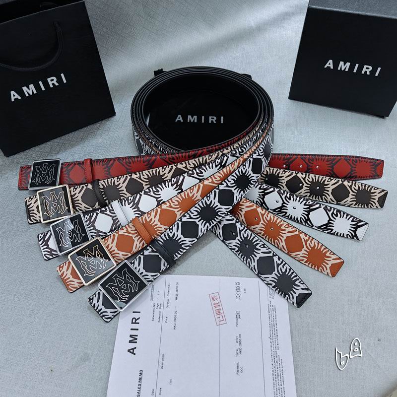 Amiri belt 38mmX90-125cm lb47